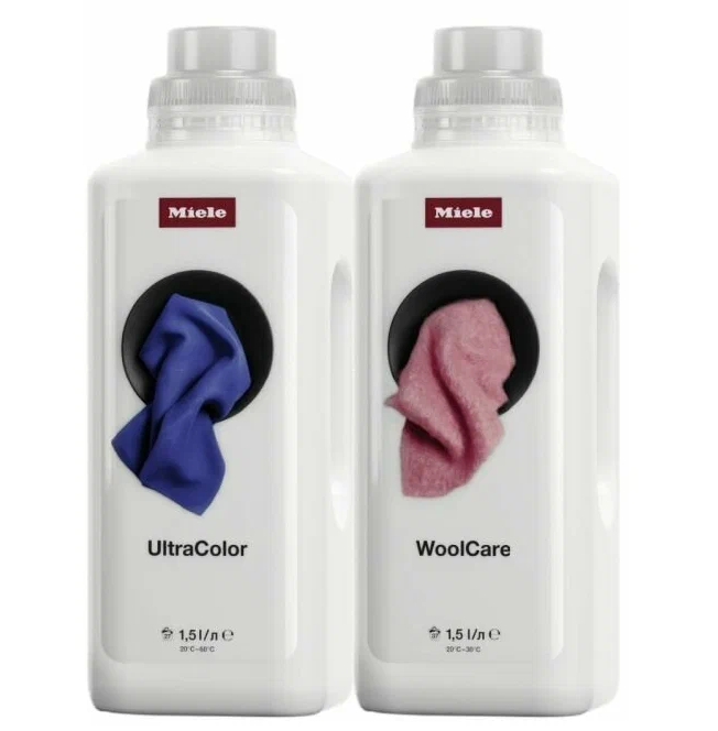 

Премиальный набор жидких моющих средств Miele Woolcare 1,5 Л И Ultracolor 1,5 л, WOOLCARE (1,5 л) и ULTRACOLOR (1,5 л)