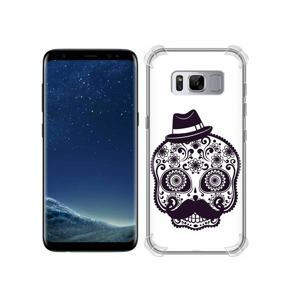 

Чехол MyPads Tocco для Samsung Galaxy S8 разрисованный скелет (PT62300.601.575), Прозрачный, Tocco