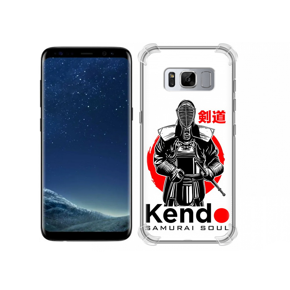 

Чехол MyPads Tocco для Samsung Galaxy S8 рисованый самурай (PT62300.601.581), Прозрачный, Tocco