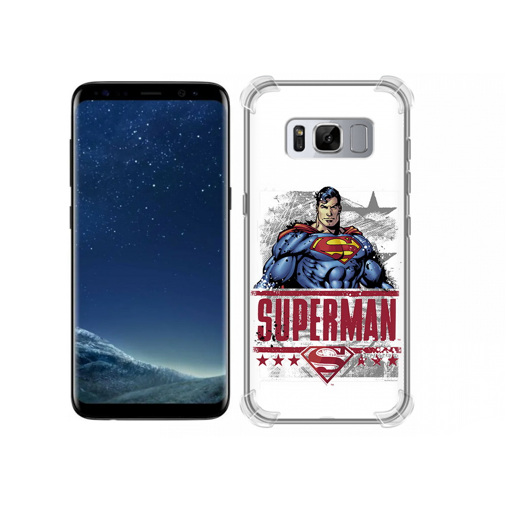 

Чехол MyPads Tocco для Samsung Galaxy S8 рисунок супермен (PT62300.601.583), Прозрачный, Tocco