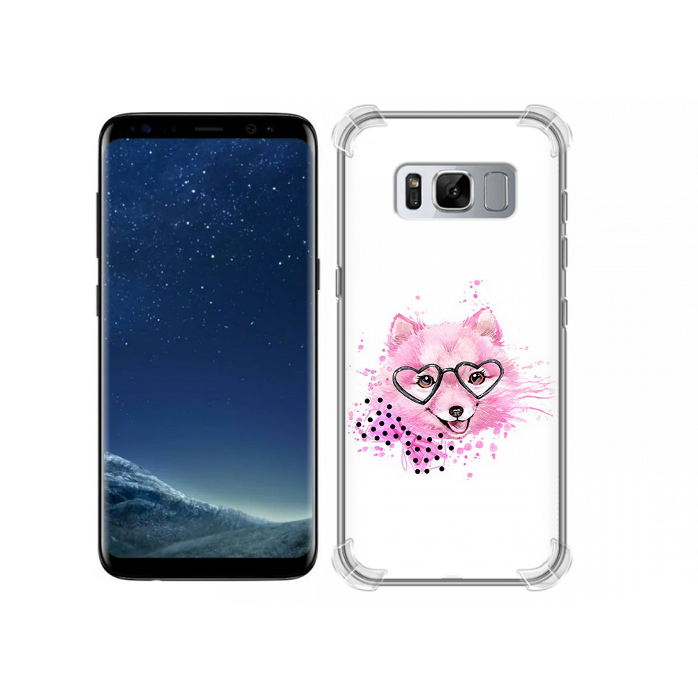 

Чехол MyPads Tocco для Samsung Galaxy S8 розовый волченок (PT62300.601.585), Прозрачный, Tocco