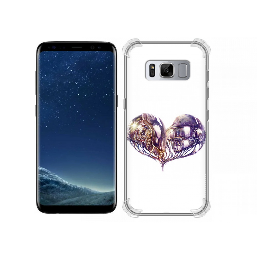 

Чехол MyPads Tocco для Samsung Galaxy S8 сердце абстракция (PT62300.601.596), Прозрачный, Tocco