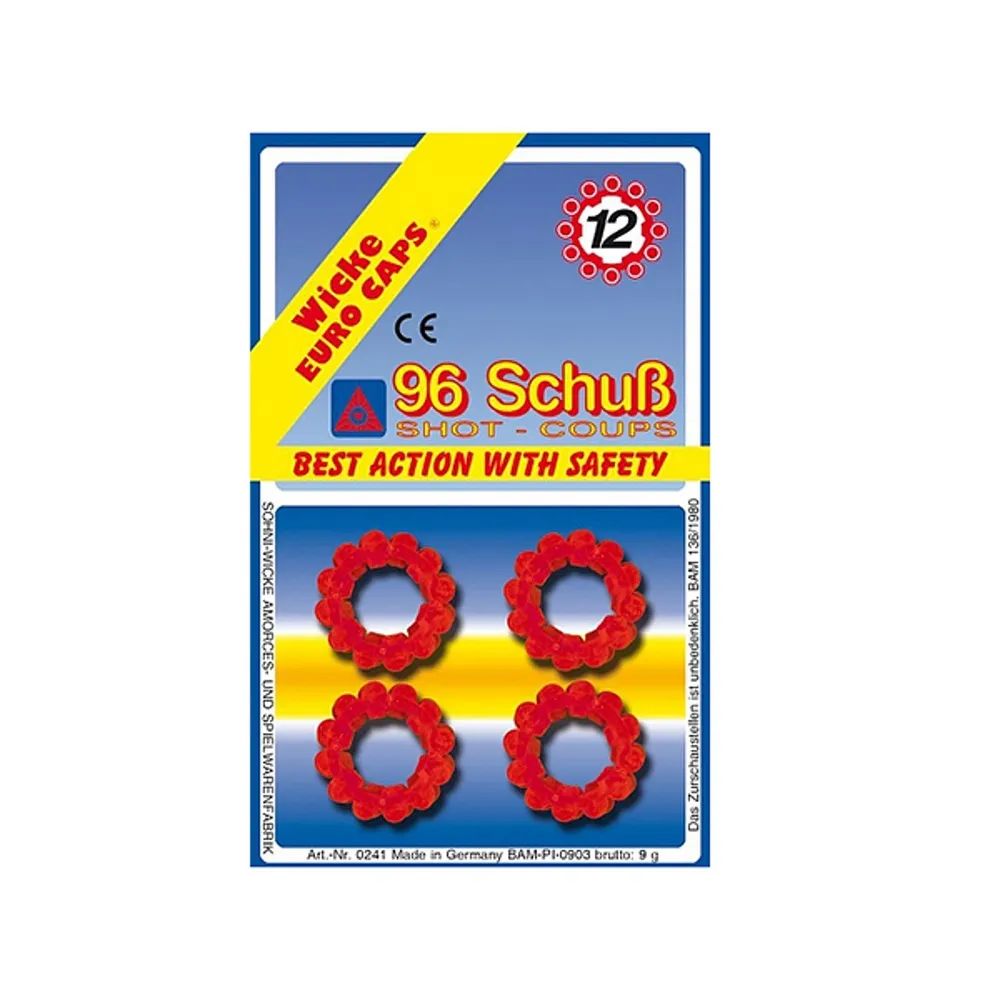 

Пистоны 12-зарядные Sohni-Wicke 96 шт(игрушка), Желтый