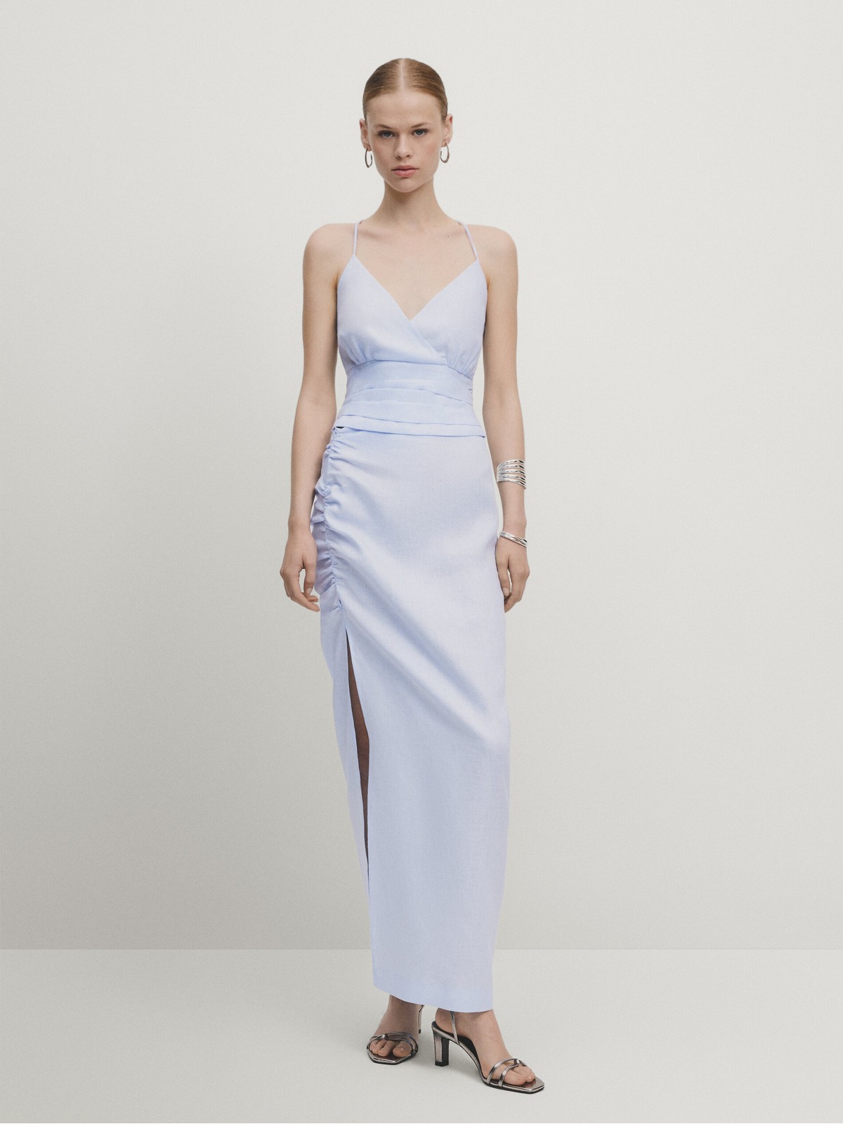 

Юбка женская Massimo Dutti 9327/952-I2024 голубая XS, Голубой, 9327/952-I2024