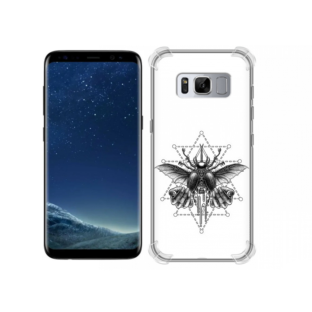 

Чехол MyPads Tocco для Samsung Galaxy S8 скарабей (PT62300.601.601), Прозрачный, Tocco