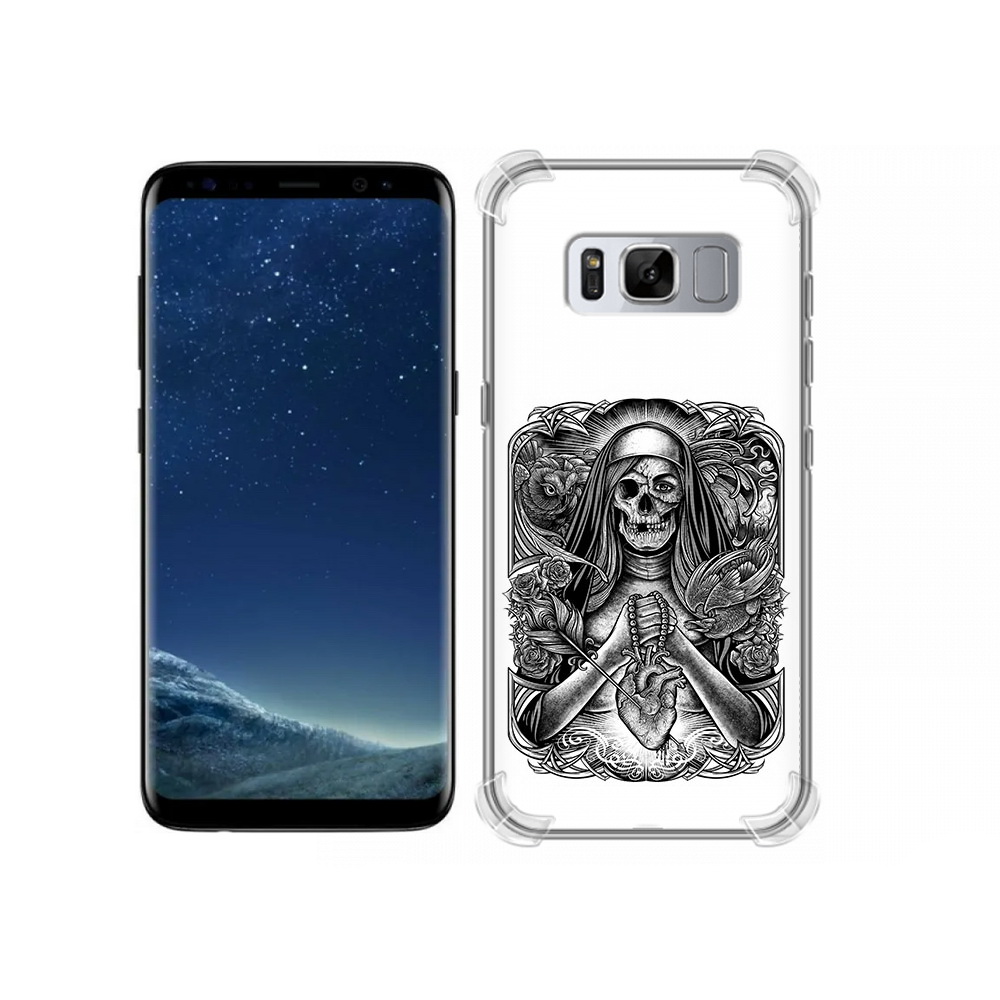 

Чехол MyPads Tocco для Samsung Galaxy S8 скелет с сердцем (PT62300.601.603), Прозрачный, Tocco