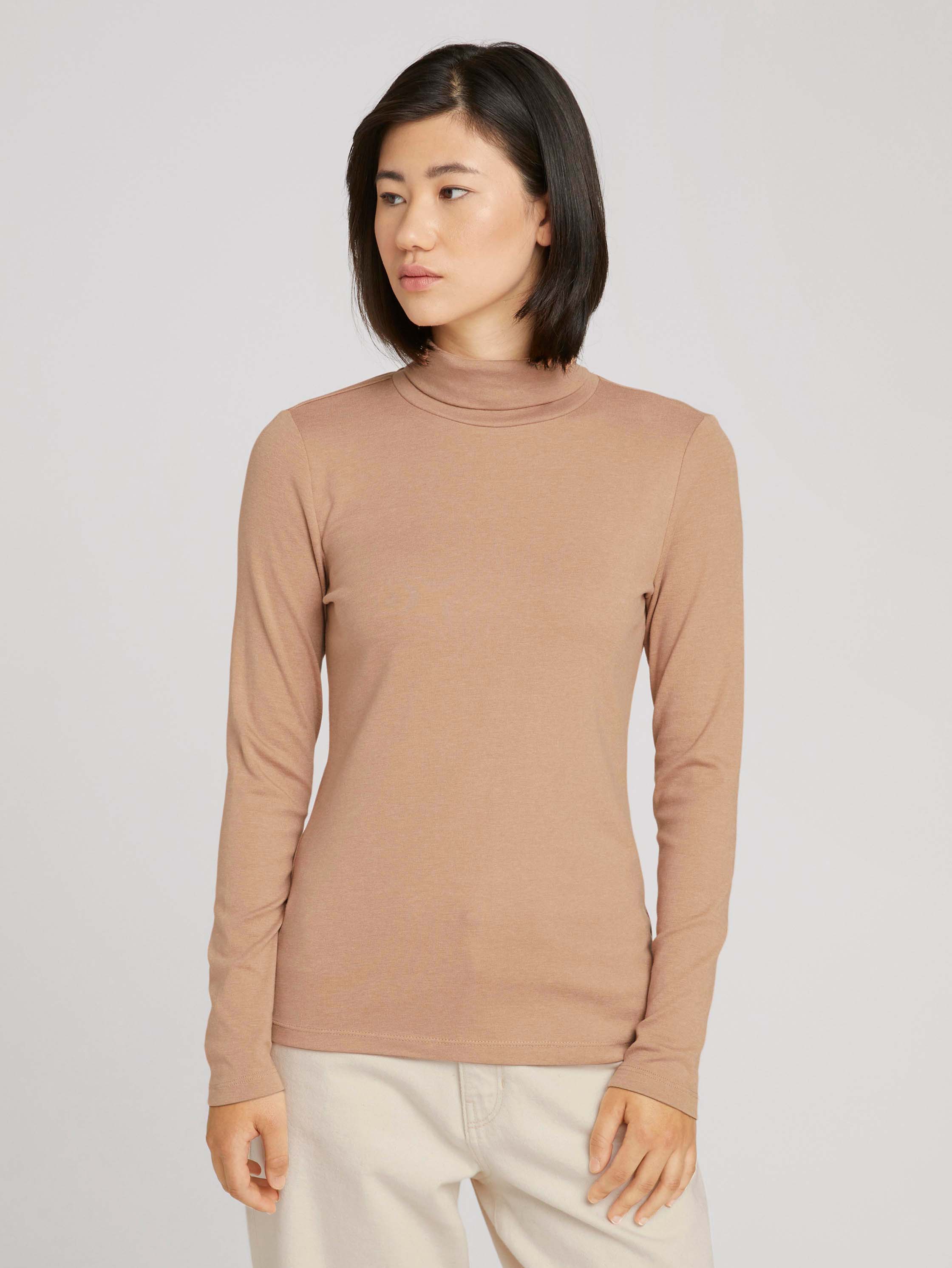 

Водолазка женская TOM TAILOR 1027215 коричневая XS, 1027215