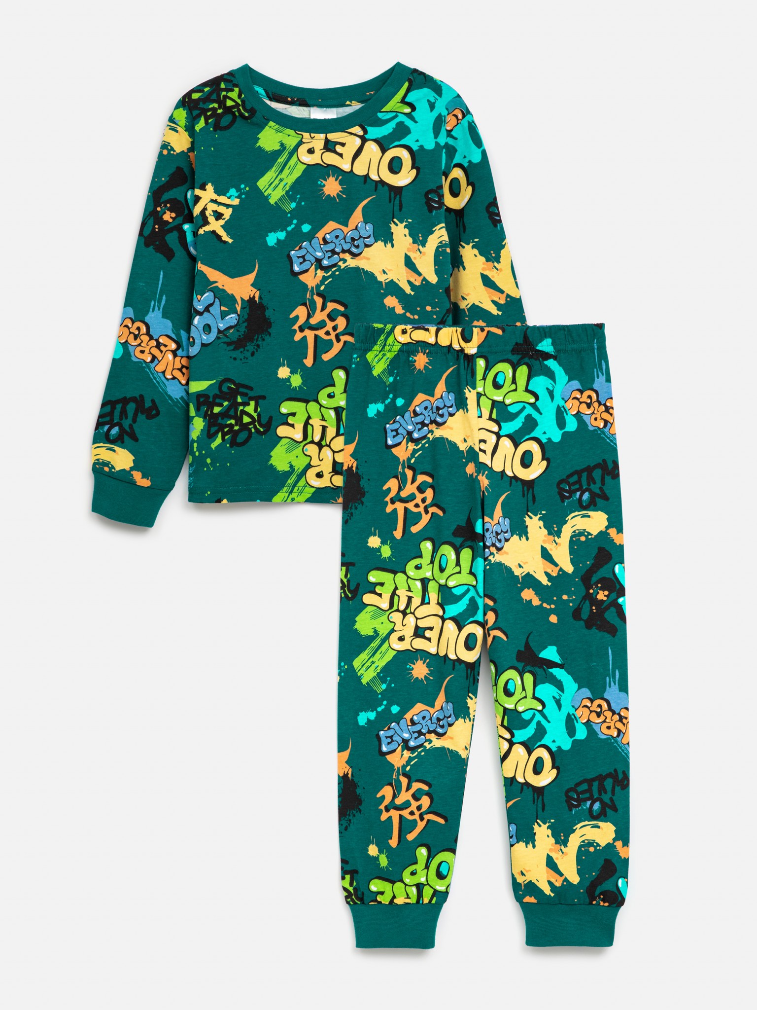 Пижама детская Acoola 20134280002, зеленый, 122