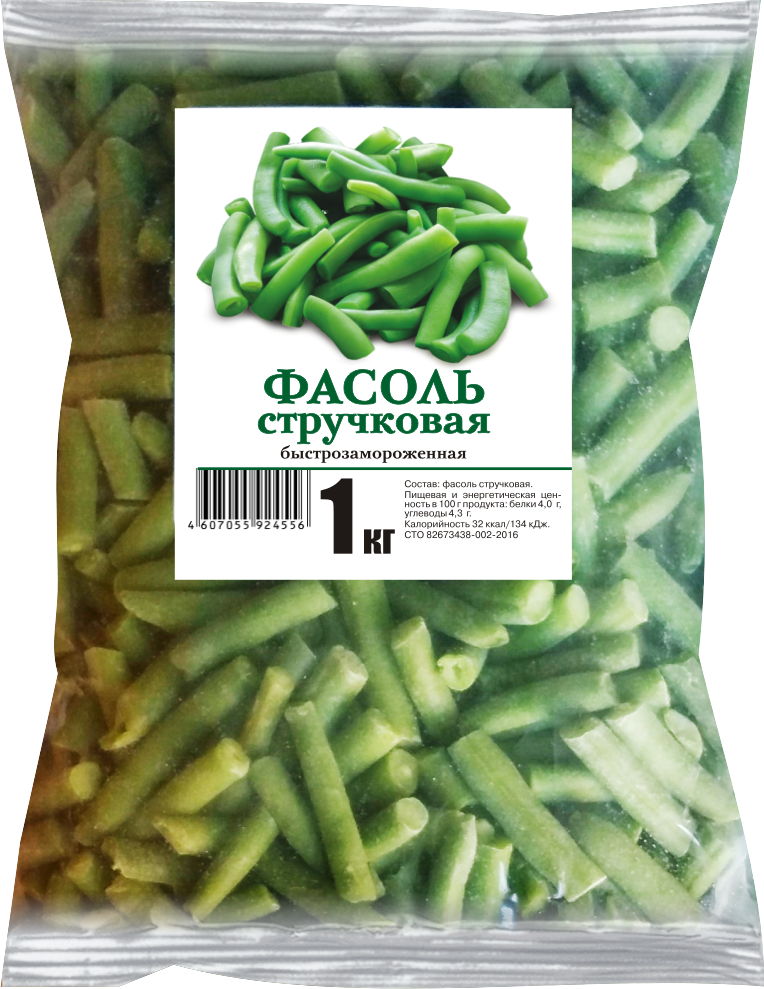 

Фасоль стручковая быстрозамороженная 1 кг