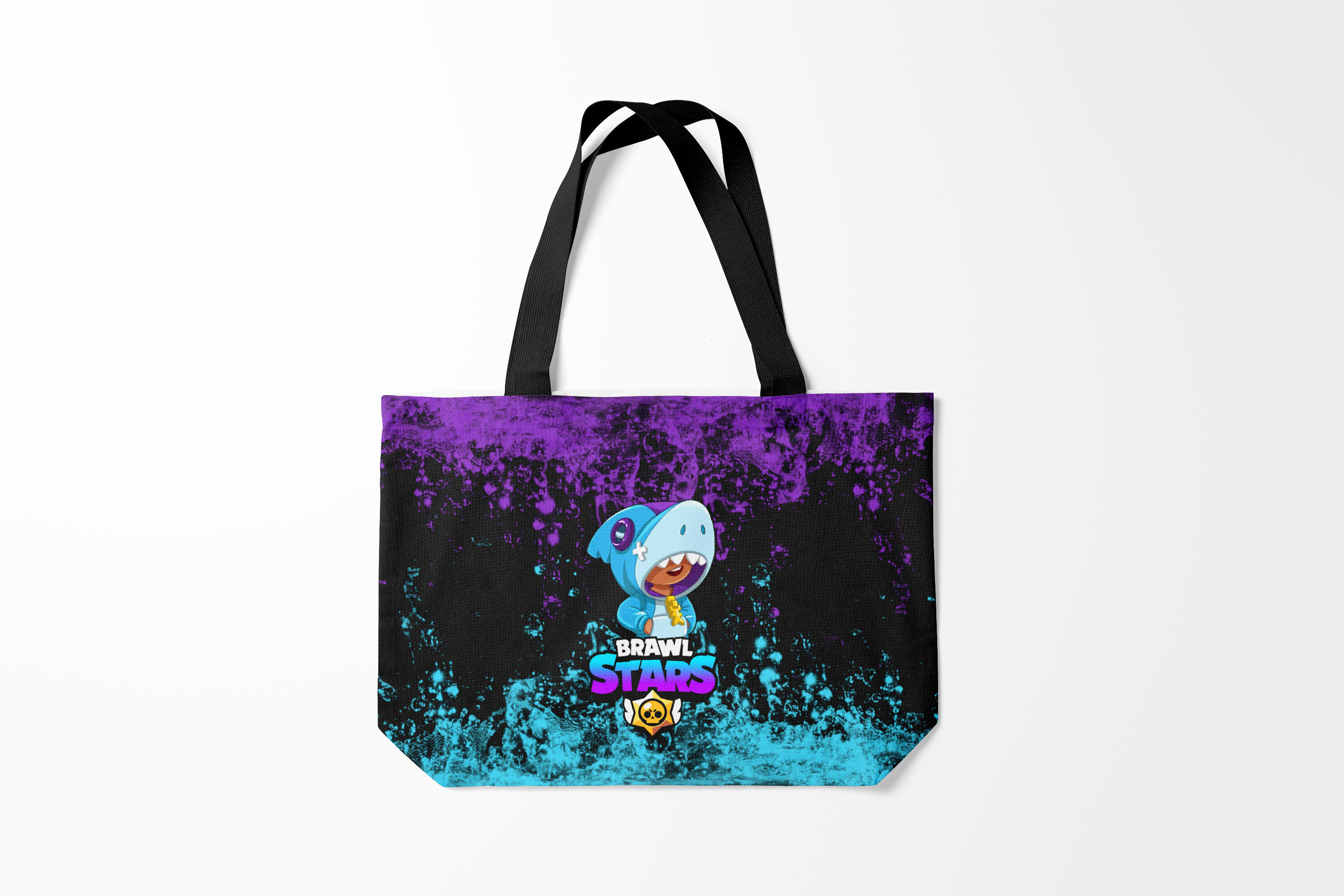 

Сумка шoппер унисекс Burnettie Brawl Stars SHARK., черный, Brawl Stars SHARK.