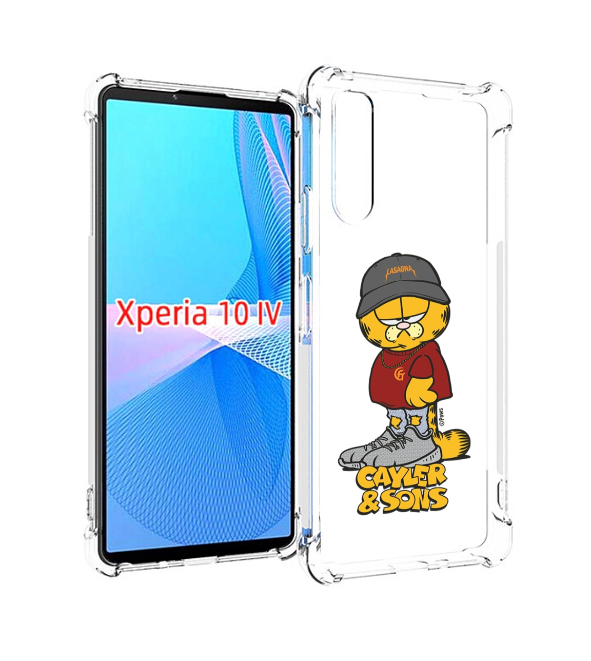 Чехол MyPads кот-в-кроссовках для Sony Xperia 10 IV (10-4)