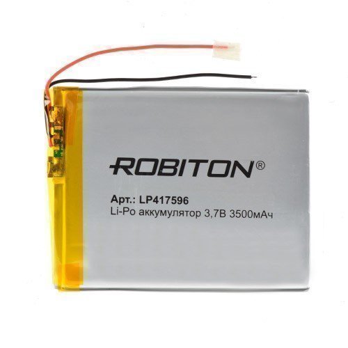 батарея robiton Аккумуляторная батарея ROBITON LP417596 3.7В 3500мАч PK1