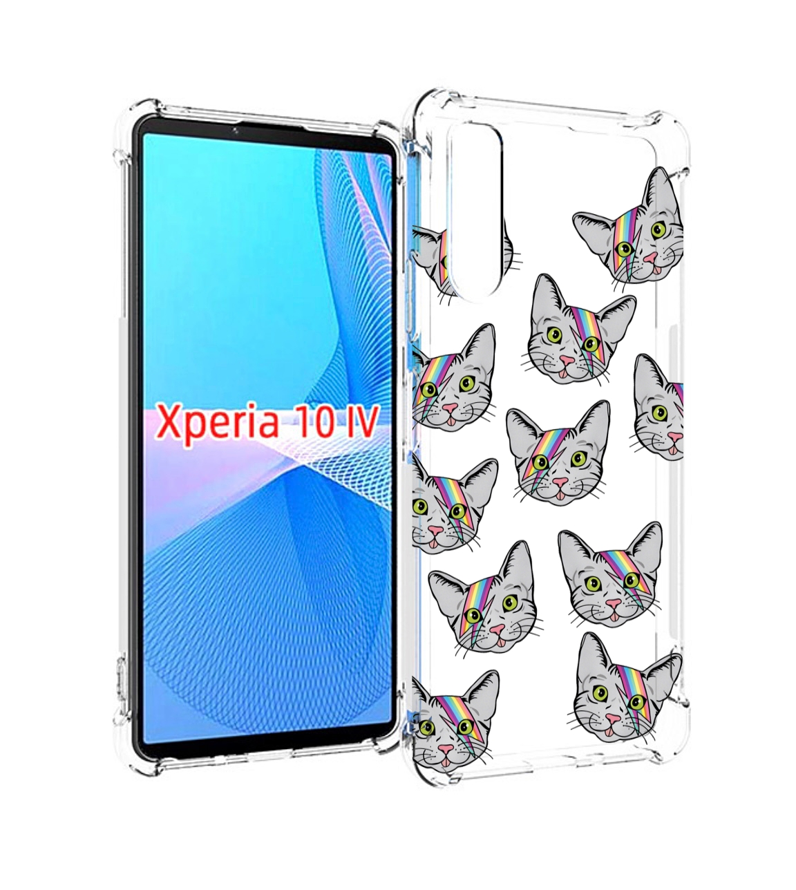 

Чехол MyPads кот-с-молнией-на-лбу для Sony Xperia 10 IV (10-4), Прозрачный, Tocco
