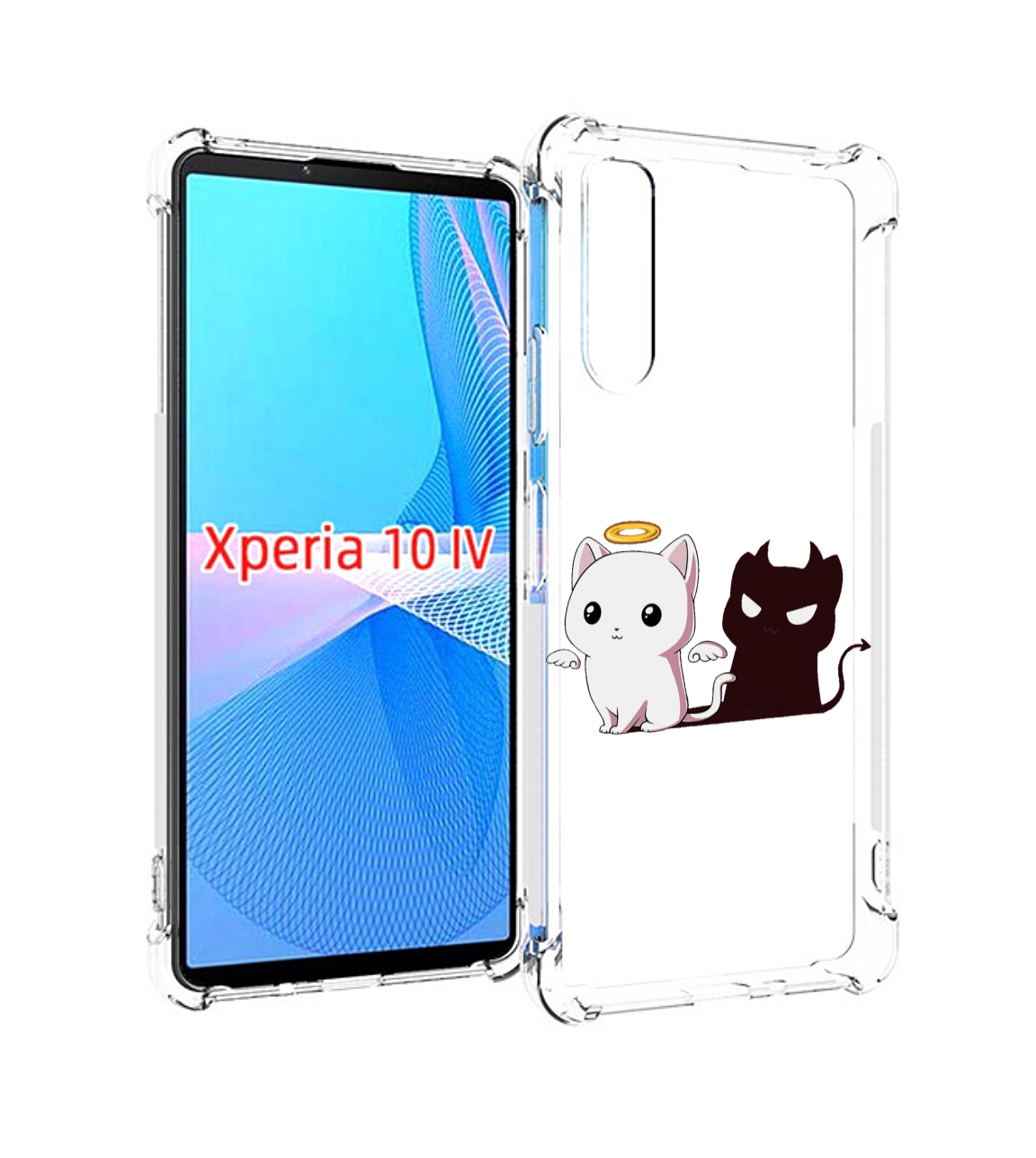 

Чехол MyPads котик-с-злой-тенью для Sony Xperia 10 IV (10-4), Прозрачный, Tocco