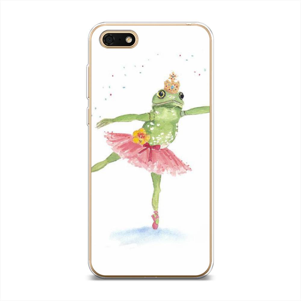 

Чехол на Huawei Honor 7A "Лягушка-балерина", Зеленый, 65950-4