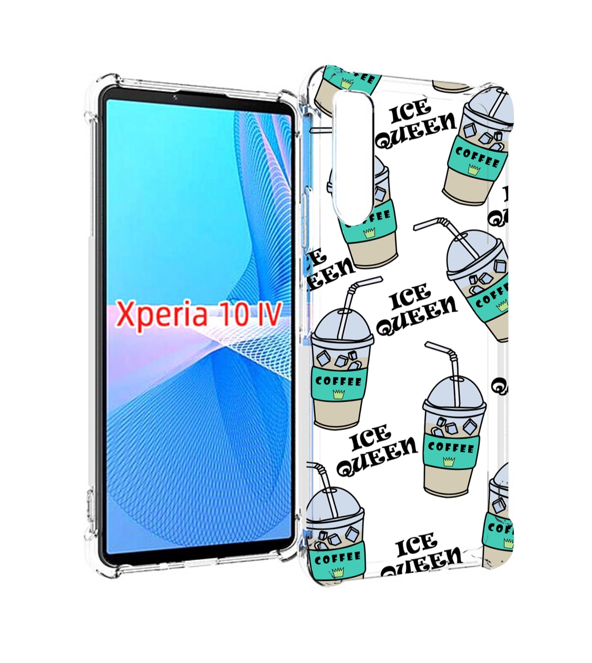 

Чехол MyPads кофе-с-льдом для Sony Xperia 10 IV (10-4), Прозрачный, Tocco