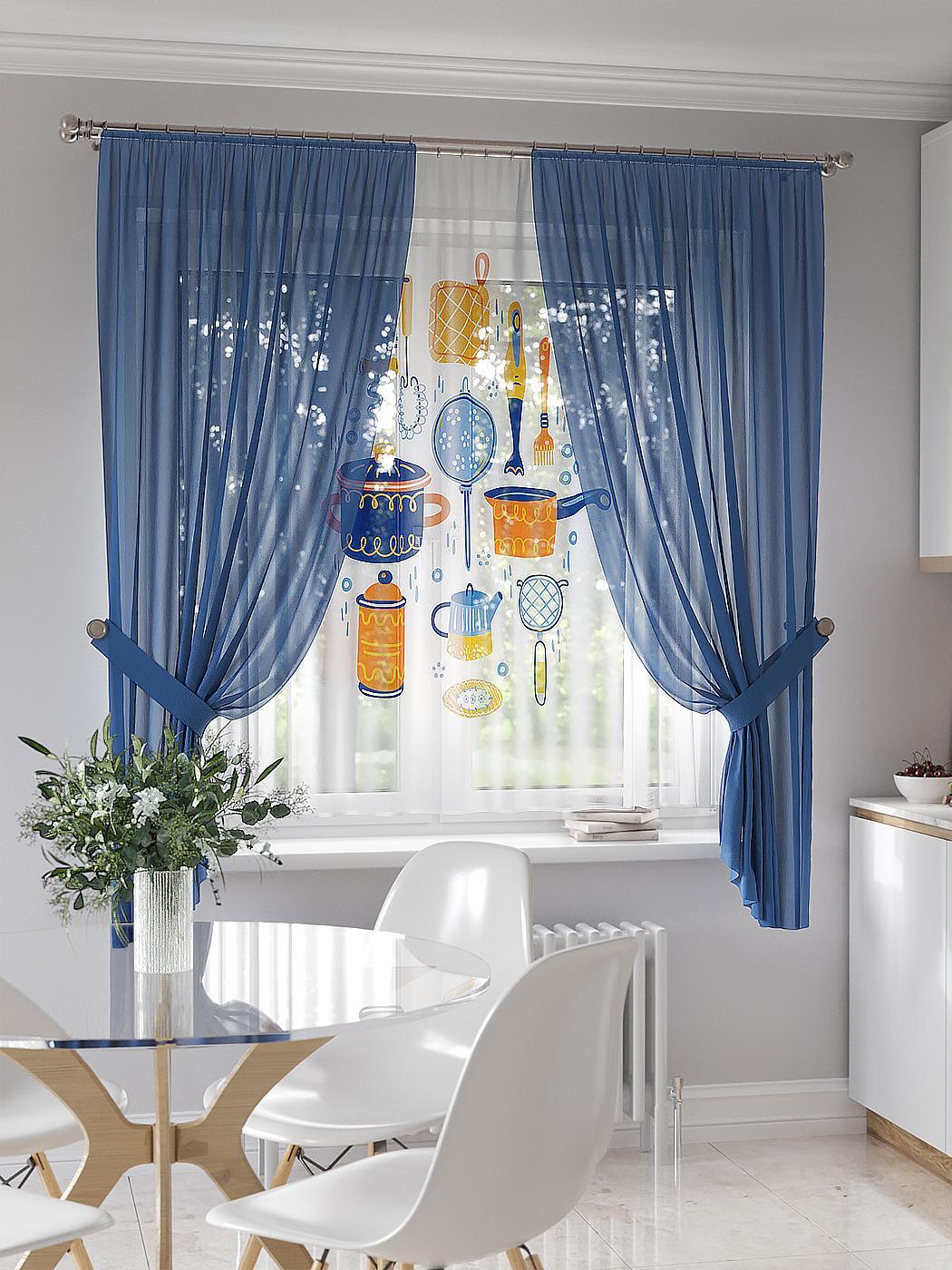 

Комплекты штор AT HOME Лонемиск высота 180 см, ширина 145 см, Белый, 550157