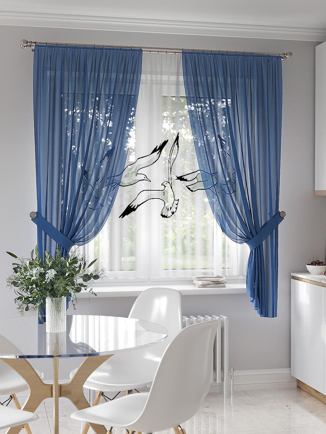 

Комплекты штор AT HOME Тентринс высота 180 см, ширина 145 см, Белый, 550168