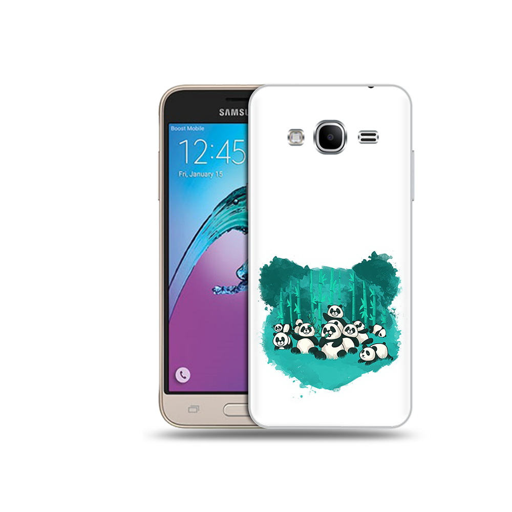 

Чехол MyPads Tocco для Samsung Galaxy J3 (2016) нарисованные панды (PT29089.580.508), Прозрачный, Tocco
