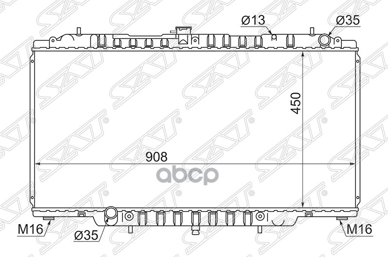 

Радиатор Nissan Patrol/Safari Rd28/Td42/Zd30 98-10 Sat арт. NS000Y61-D