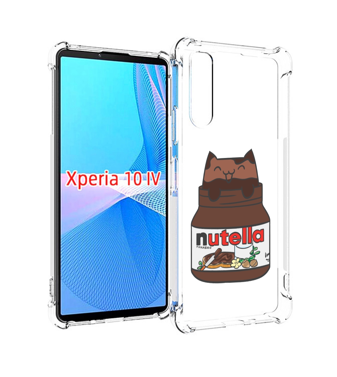 

Чехол MyPads кошечка-в-нутелле для Sony Xperia 10 IV (10-4), Прозрачный, Tocco