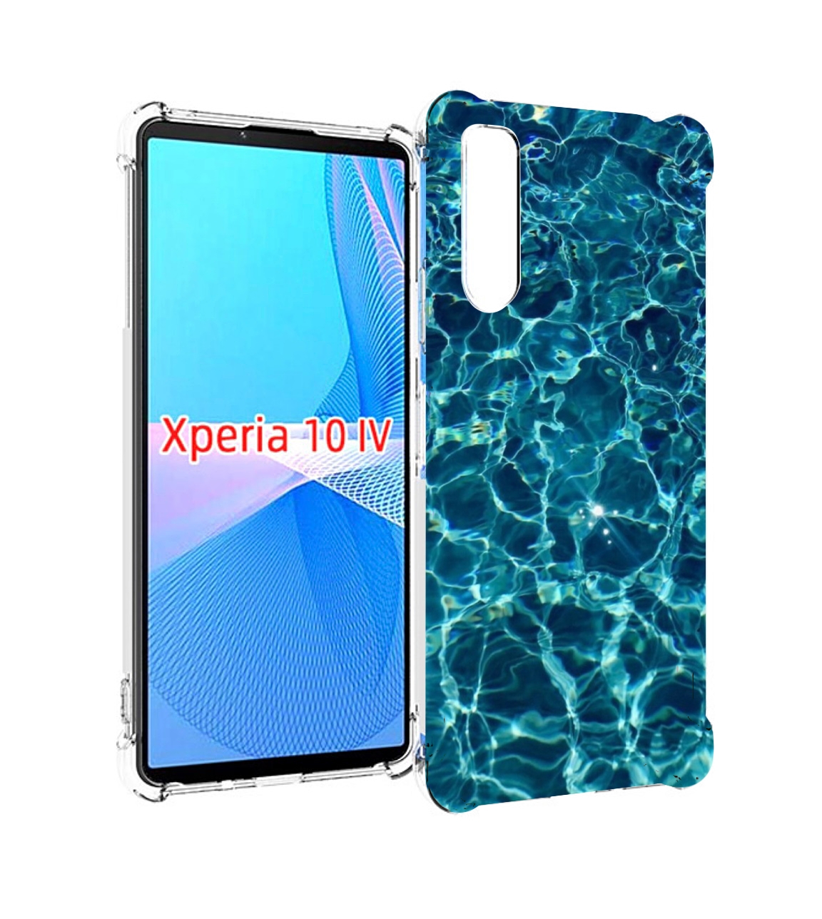 

Чехол MyPads красивая голубая вода для Sony Xperia 10 IV (10-4), Прозрачный, Tocco