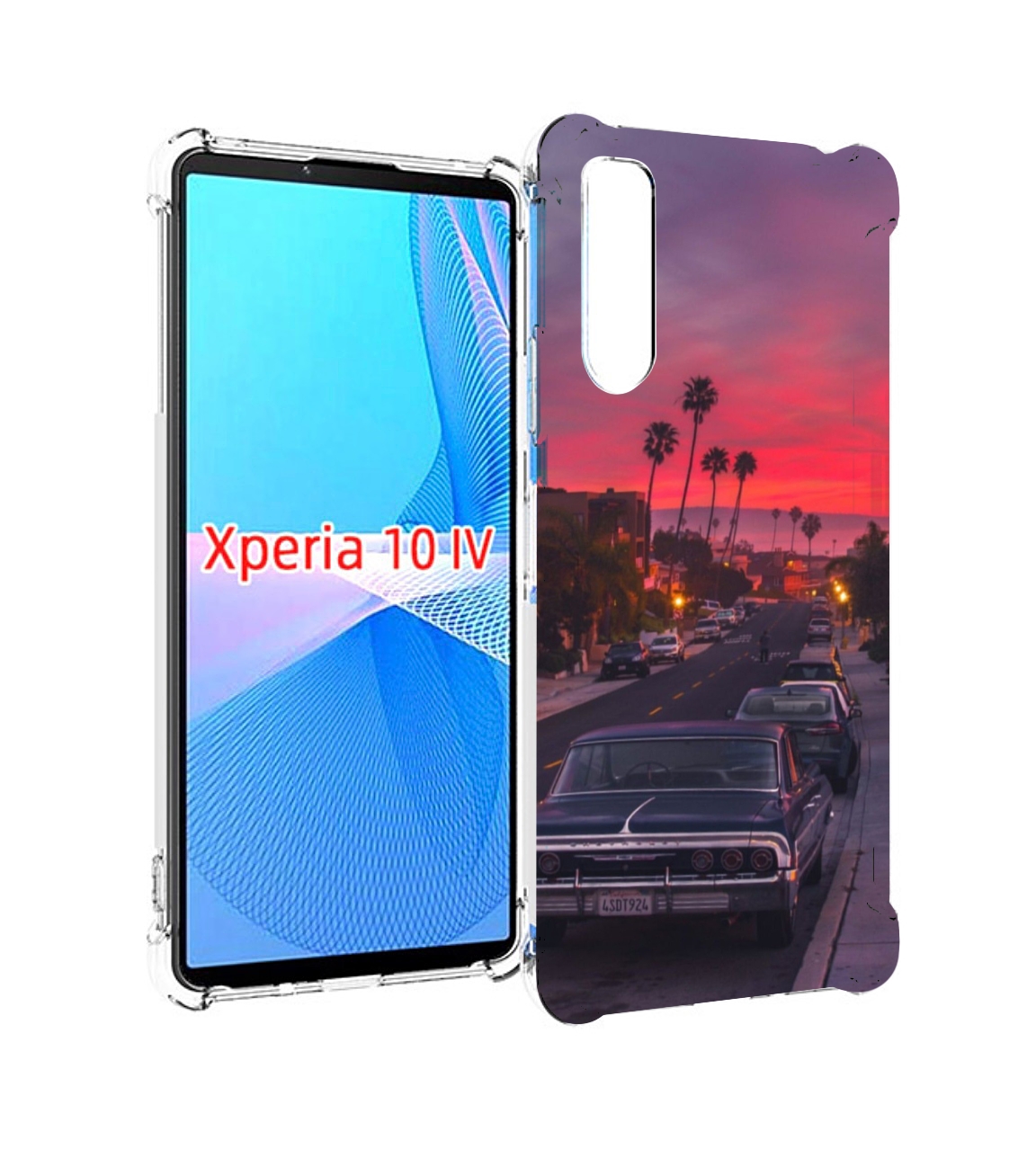 

Чехол MyPads красивая дорога америки для Sony Xperia 10 IV (10-4), Прозрачный, Tocco