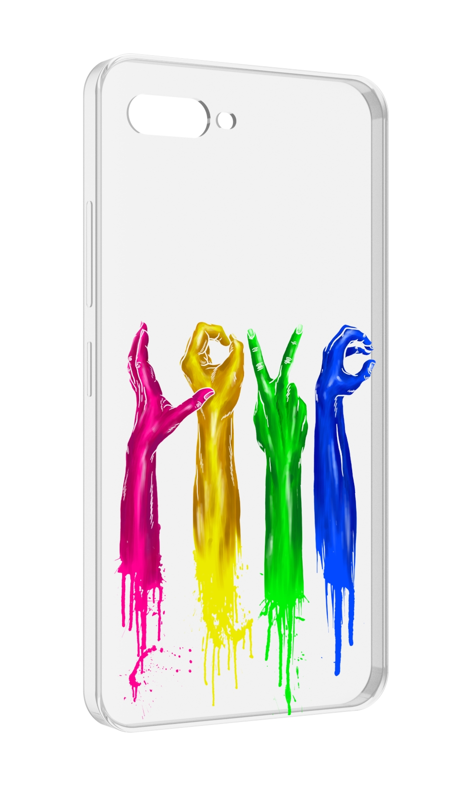 

Чехол MyPads яркие руки love для ITEL A25 / ITEL A25 Pro / ITEL A35, Прозрачный, Tocco