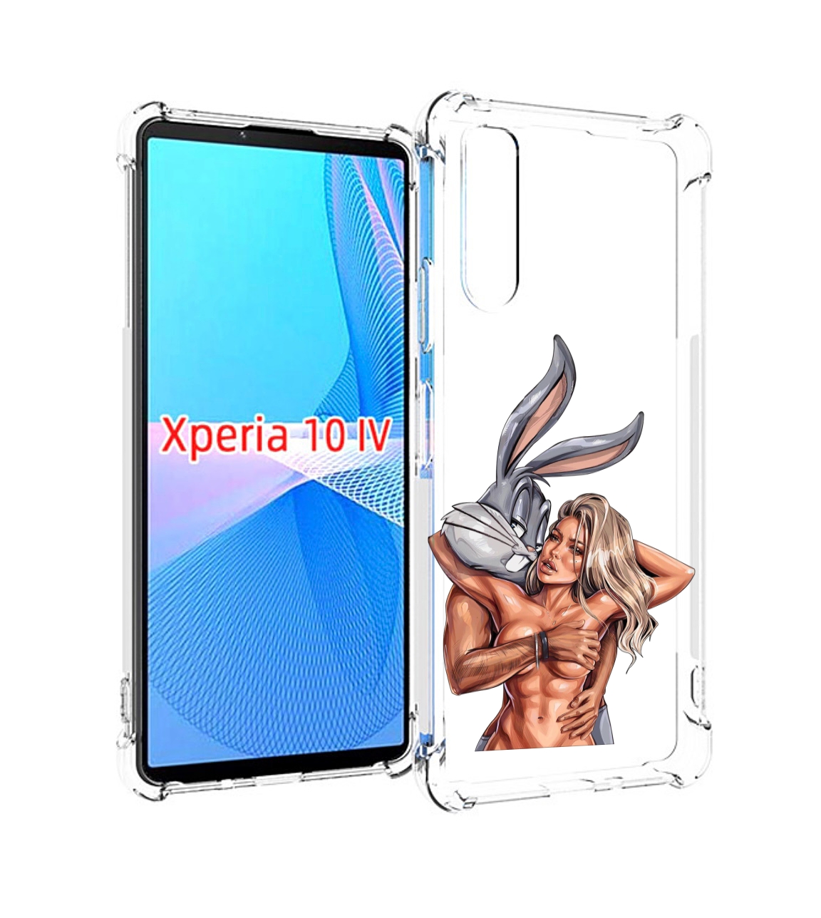 

Чехол MyPads красивая-девушка-с-бак-банни женский для Sony Xperia 10 IV (10-4), Прозрачный, Tocco