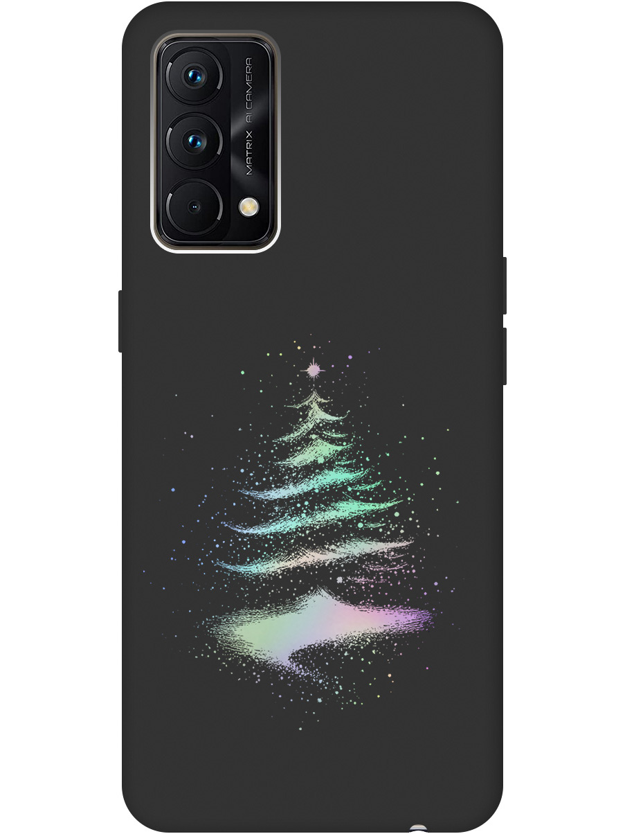 

Силиконовый чехол на Realme GT Master Edition с принтом "Елочка" матовый черный, Черный;серебристый, 740190241