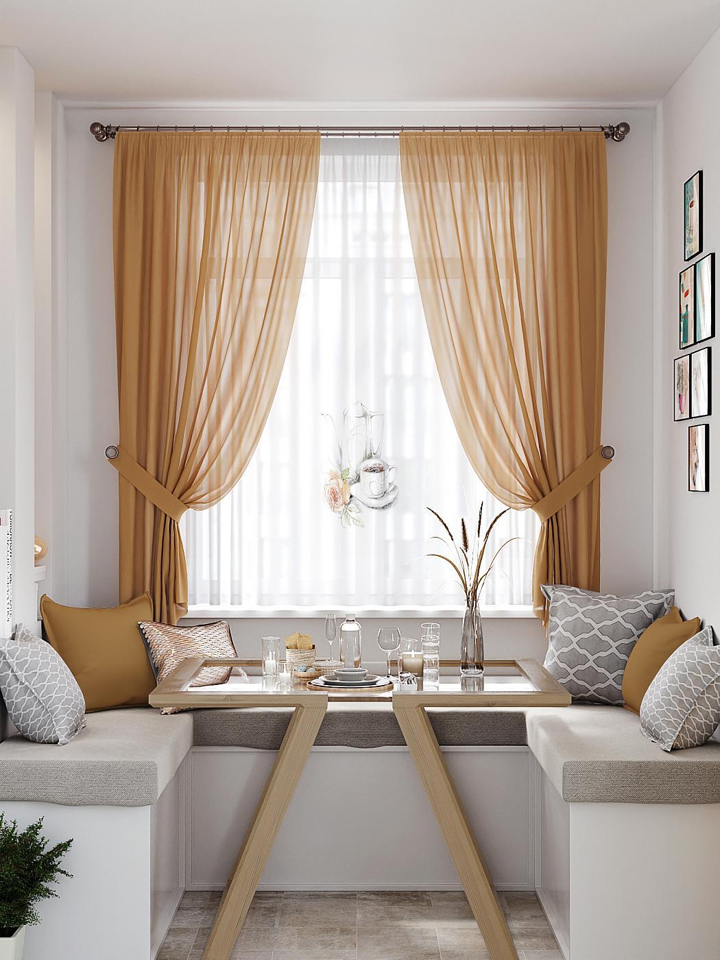 

Комплекты штор AT HOME Канифирс высота 180 см, ширина 145 см, Белый, 550262