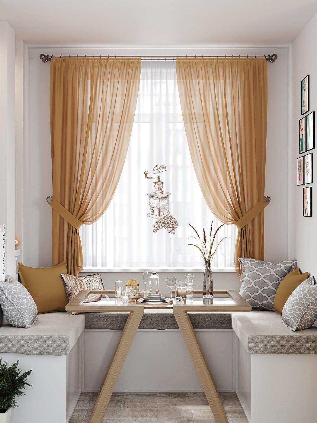 

Комплекты штор AT HOME Кинмерос высота 180 см, ширина 145 см, Белый, 550274