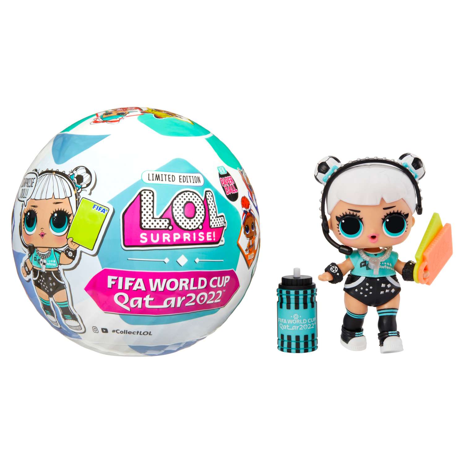 Кукла L.O.L. MGA Entertainment Surprise! Шар FIFA World Cup 2022 586357 мяч футбольный select contra basic v23 0855160005 р 5 fifa basic