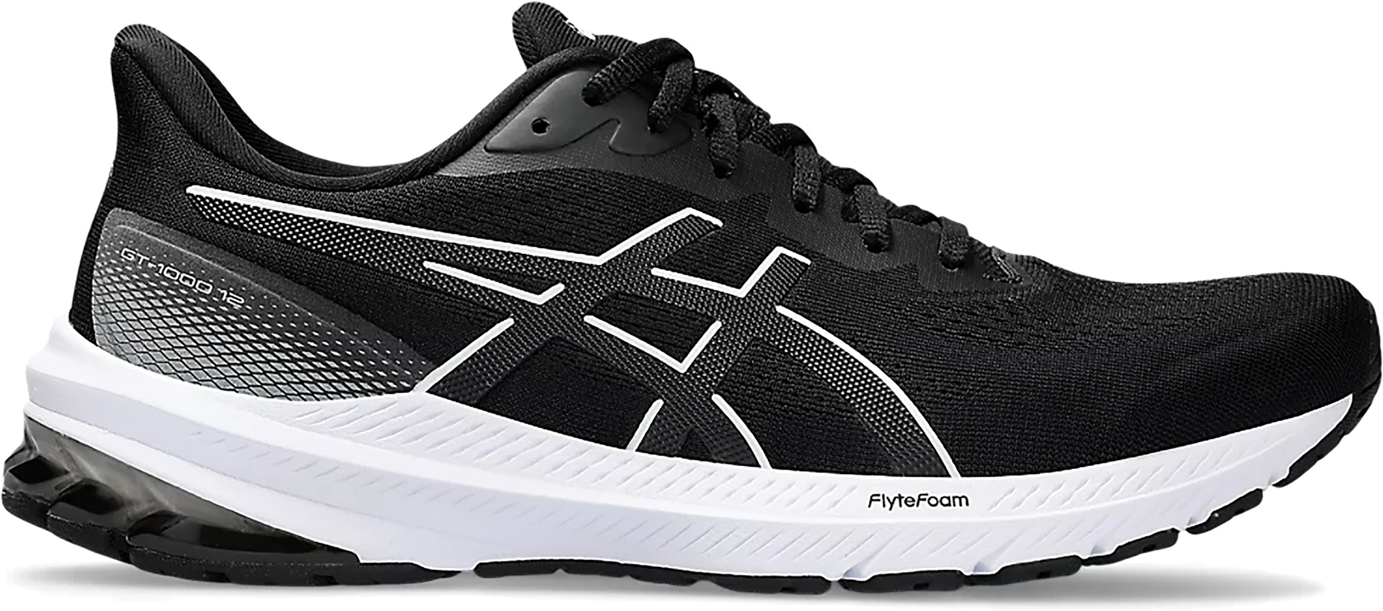 

Кроссовки мужские Asics GT-1000 12 черные 11 US, Черный, GT-1000 12