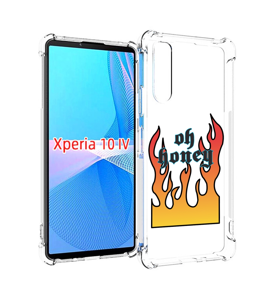 

Чехол MyPads красивое-пламя для Sony Xperia 10 IV (10-4), Прозрачный, Tocco