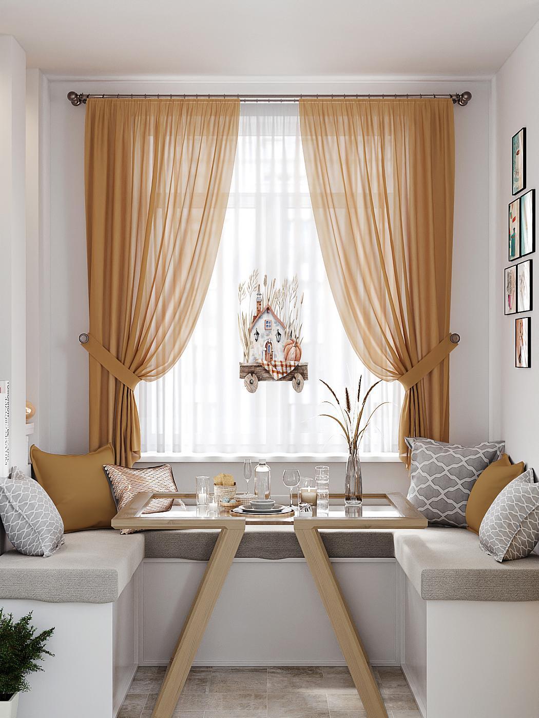 

Комплекты штор AT HOME Литиманс высота 180 см, ширина 145 см, Белый, 550282