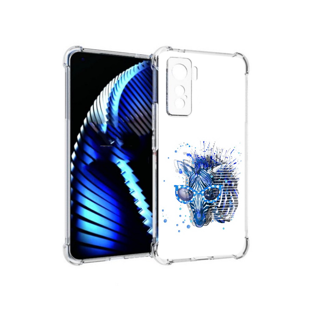

Чехол MyPads Tocco для Vivo iQOO 5 расплывчатая зебра, Прозрачный, Tocco