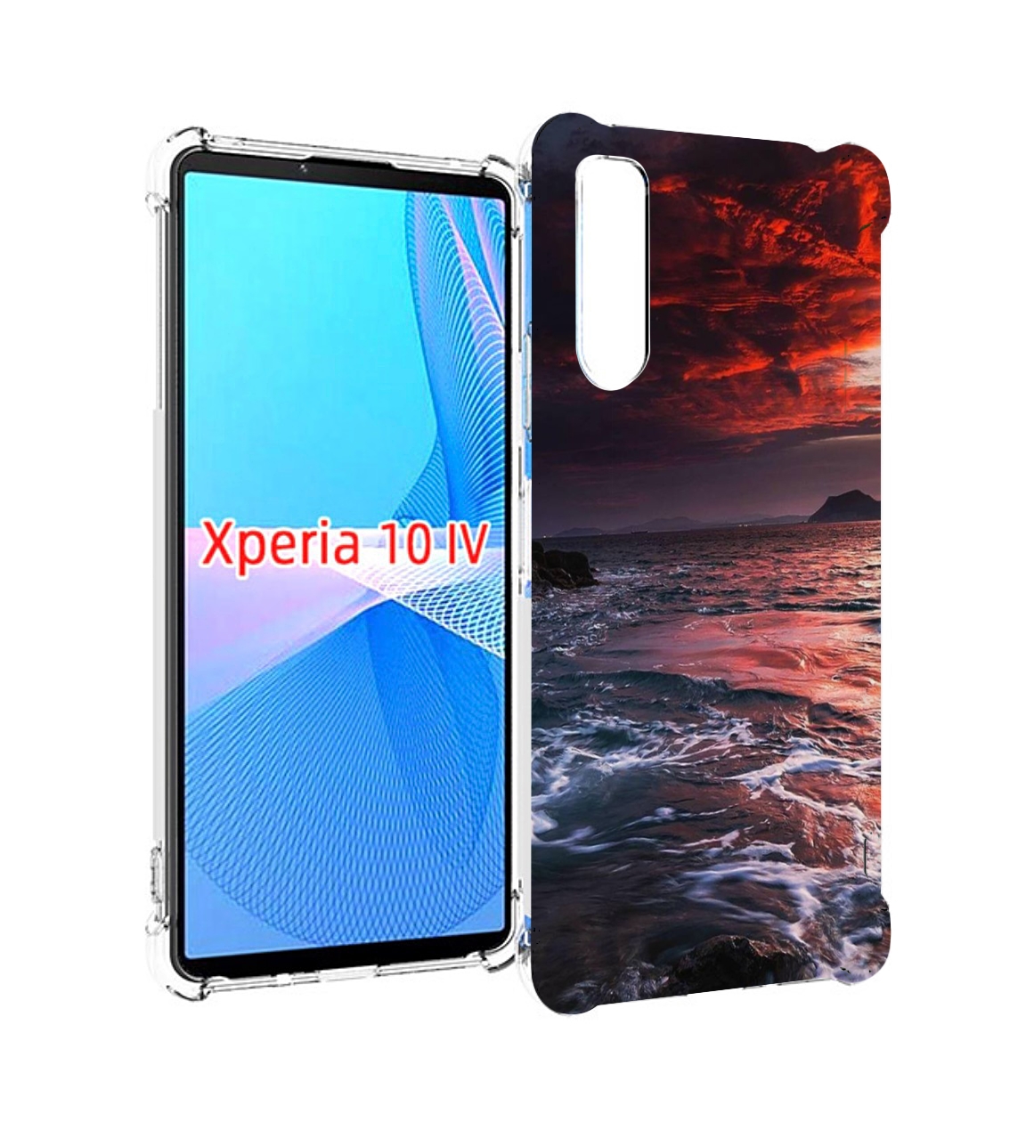 

Чехол MyPads красивый залив для Sony Xperia 10 IV (10-4), Прозрачный, Tocco