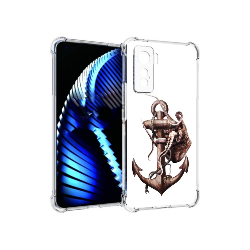 

Чехол MyPads Tocco для Vivo iQOO 5 ржавый якорь, Прозрачный, Tocco