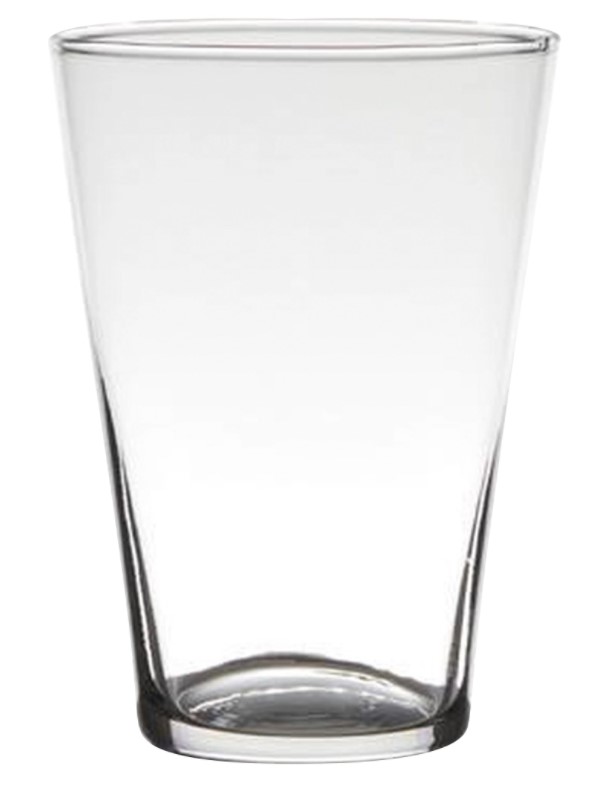 фото Ваза hakbijl glass essentials connical для цветов 14 х 20 см