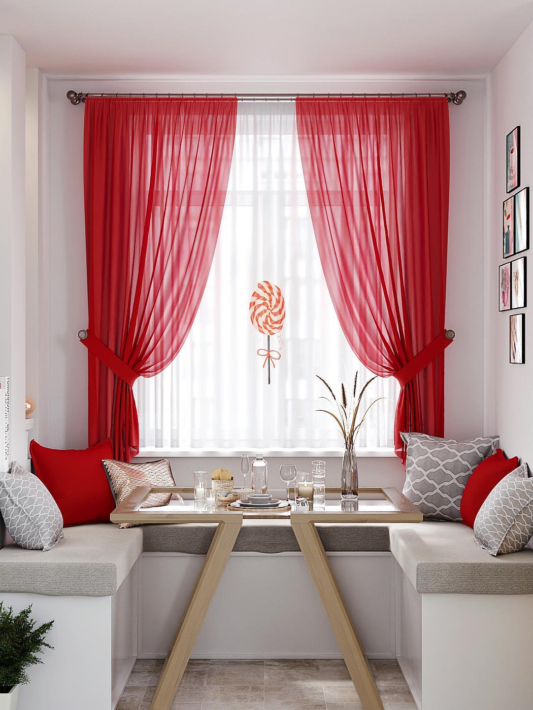 

Комплекты штор AT HOME Элонкирс высота 180 см, ширина 145 см, Белый, 550330