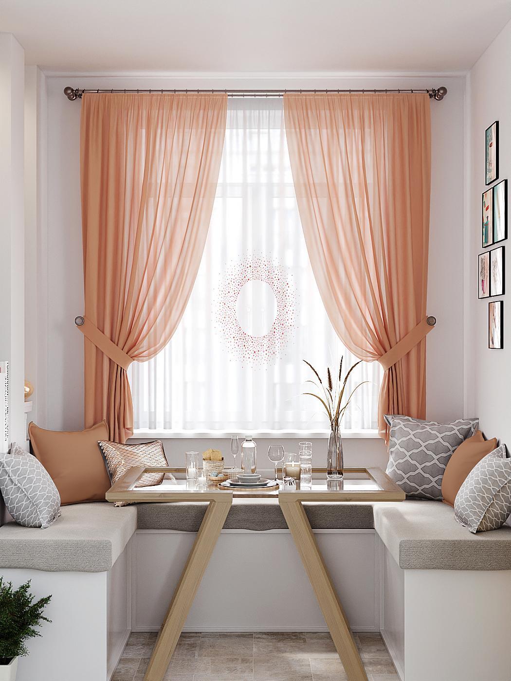 

Комплекты штор AT HOME Аникринс высота 180 см, ширина 145 см, Белый, 550337