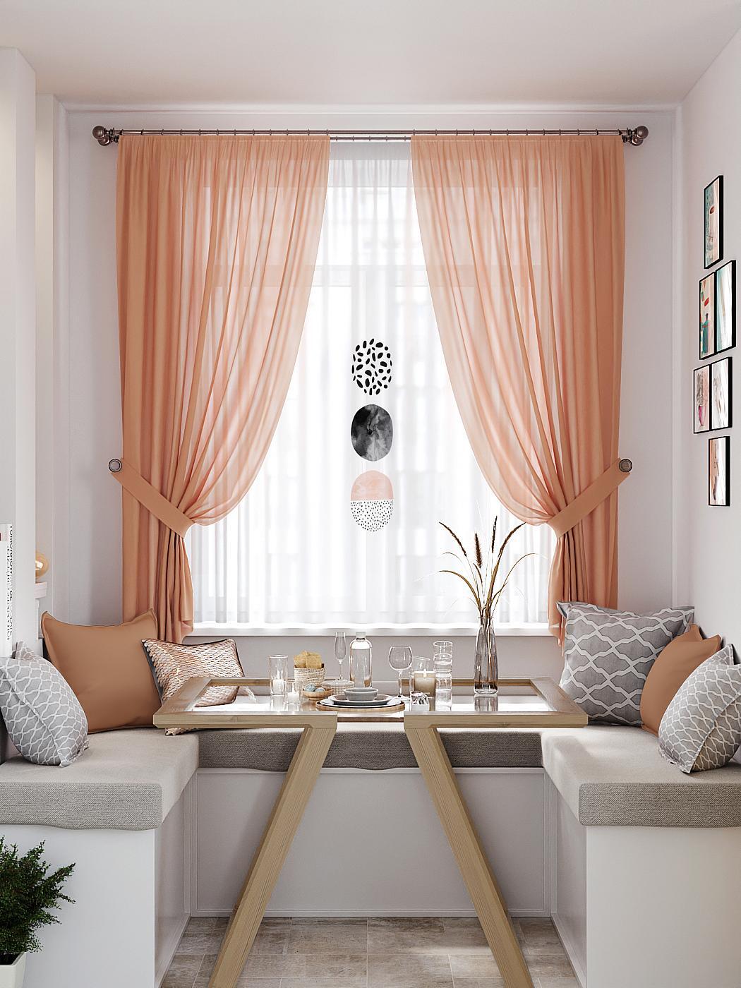 

Комплекты штор AT HOME Маринерс высота 180 см, ширина 145 см, Белый, 550342
