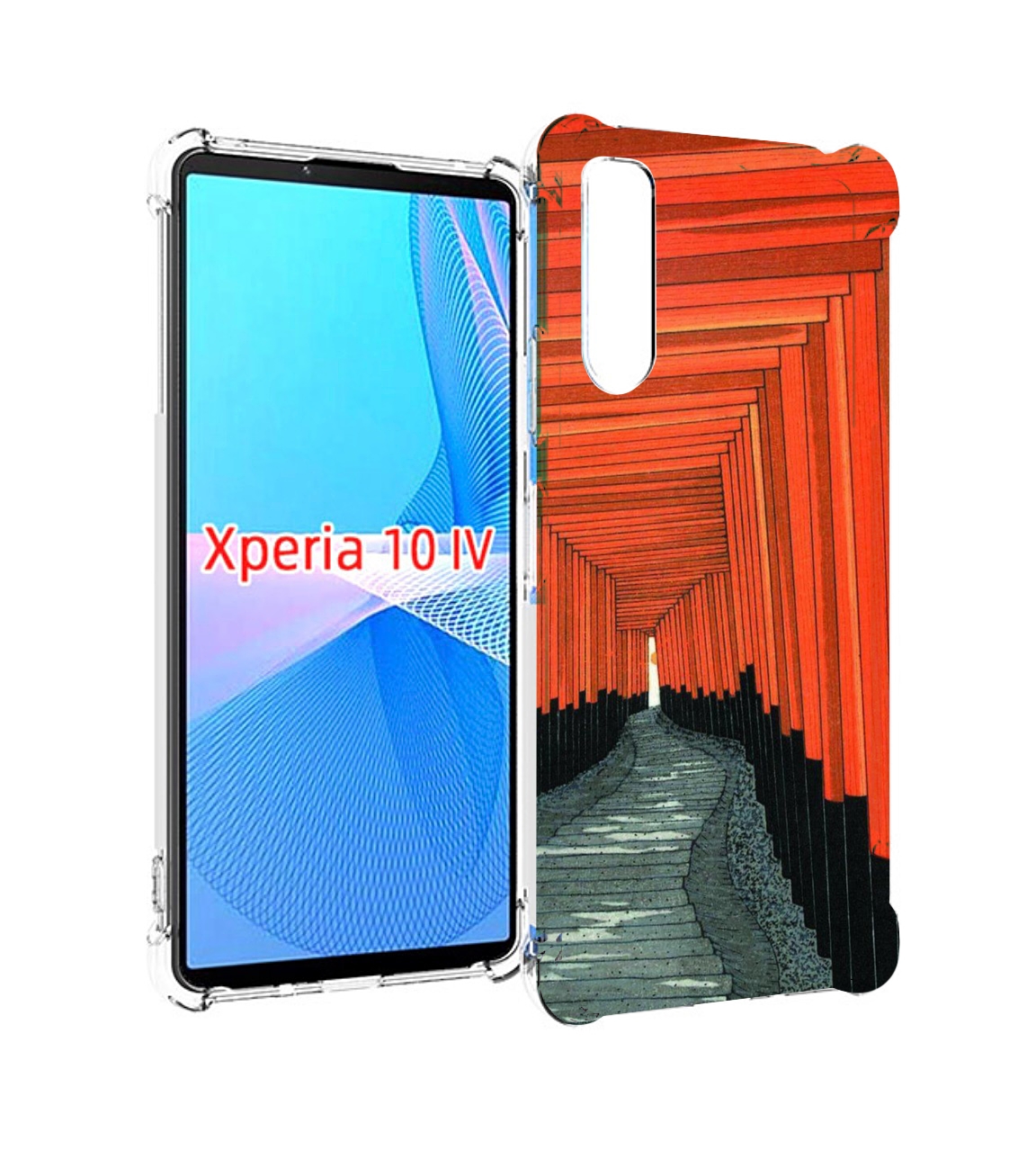 

Чехол MyPads красный коридор для Sony Xperia 10 IV (10-4), Прозрачный, Tocco