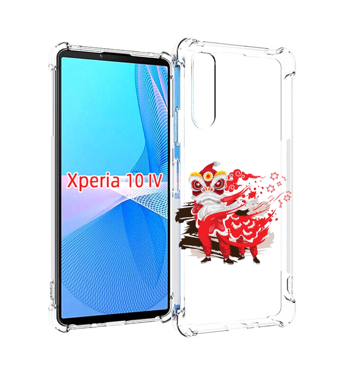 

Чехол MyPads красный-карнавал для Sony Xperia 10 IV (10-4), Прозрачный, Tocco