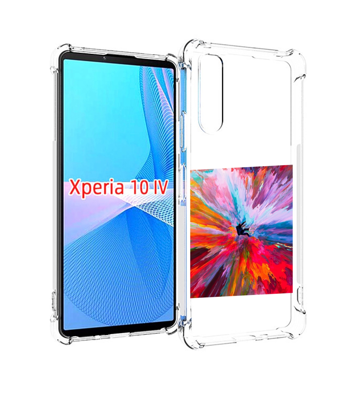 

Чехол MyPads красочный астранавт для Sony Xperia 10 IV (10-4), Прозрачный, Tocco