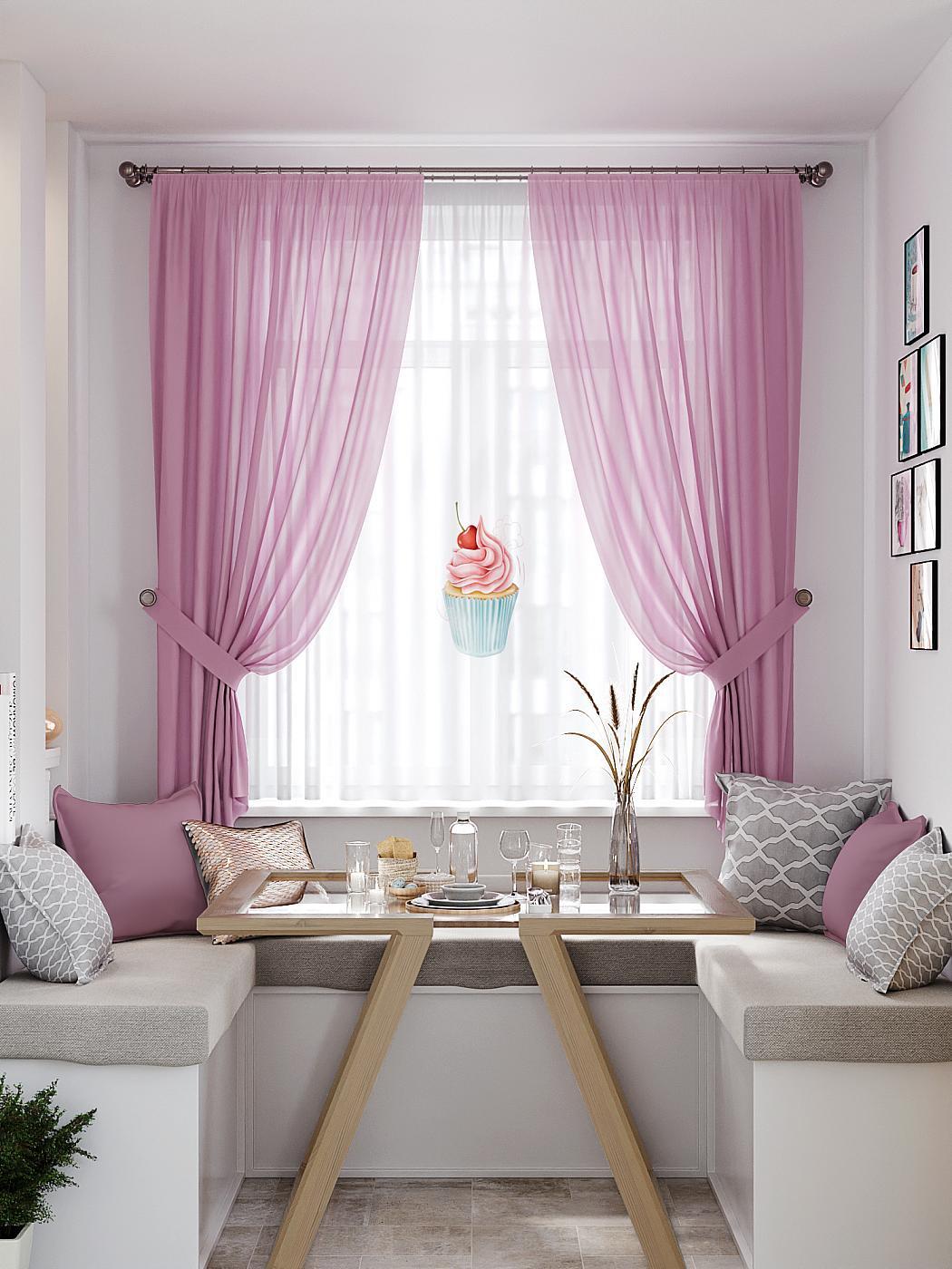 

Комплекты штор AT HOME Ролнимар высота 180 см, ширина 145 см, Белый, 550357
