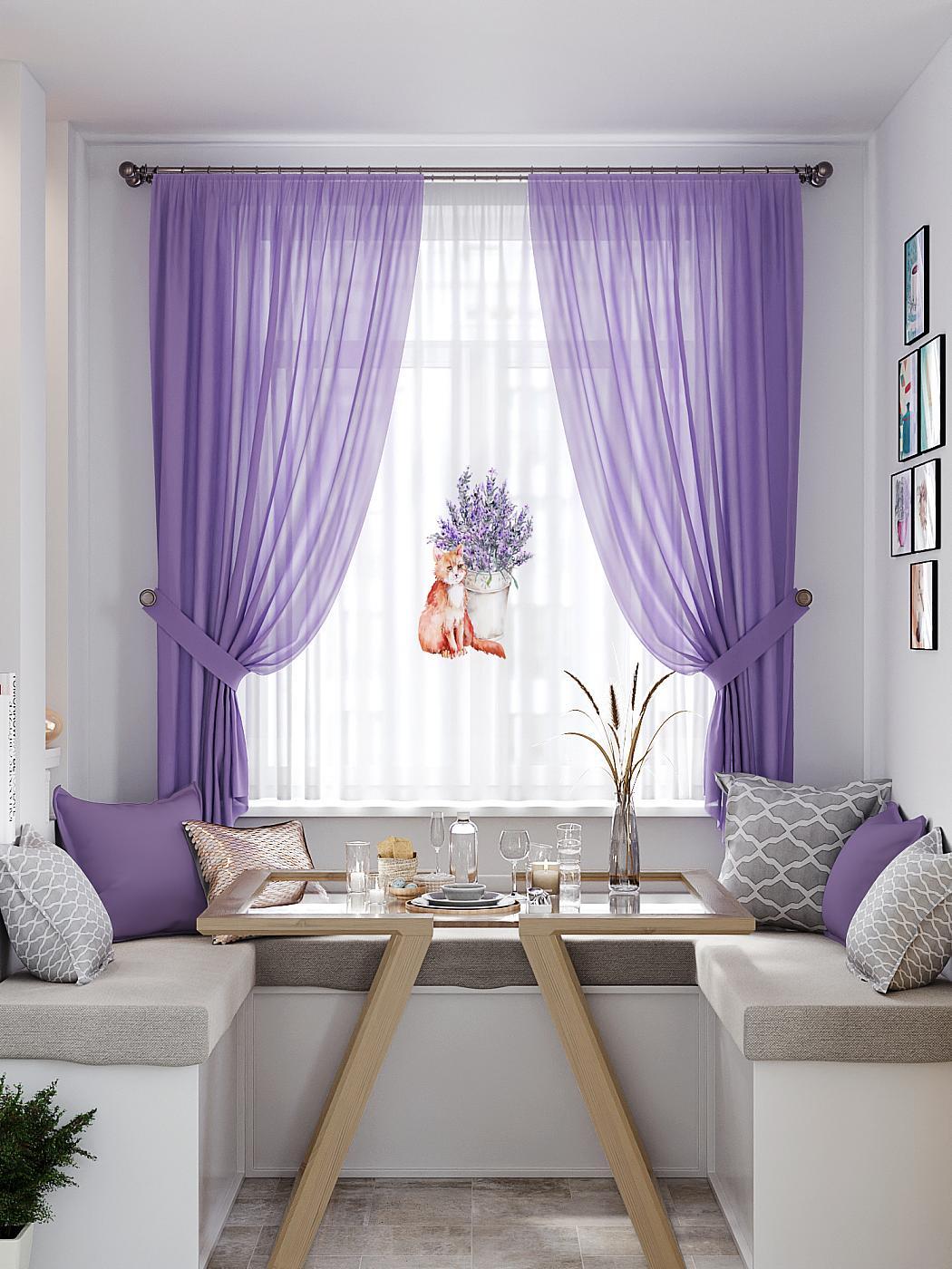

Комплекты штор AT HOME Тенмикас высота 180 см, ширина 145 см, Белый, 550365