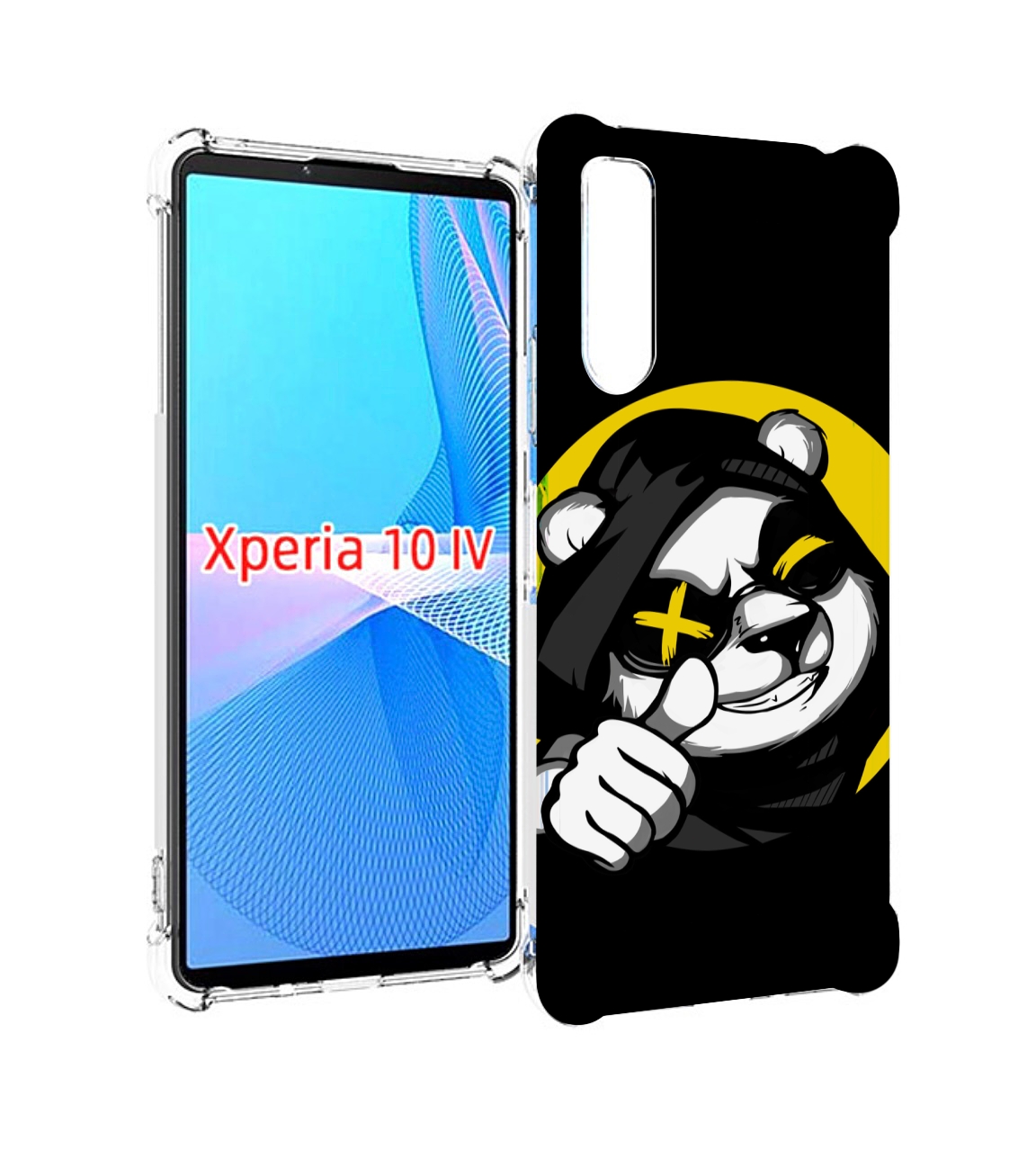 

Чехол MyPads крутая пандочка ок для Sony Xperia 10 IV (10-4), Прозрачный, Tocco