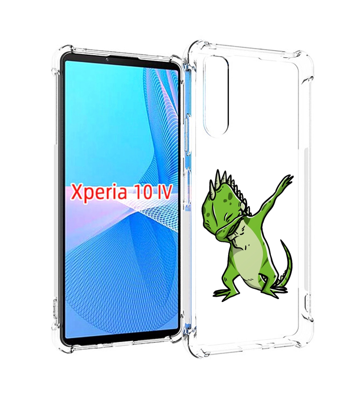 

Чехол MyPads крутая-ящерица для Sony Xperia 10 IV (10-4), Прозрачный, Tocco